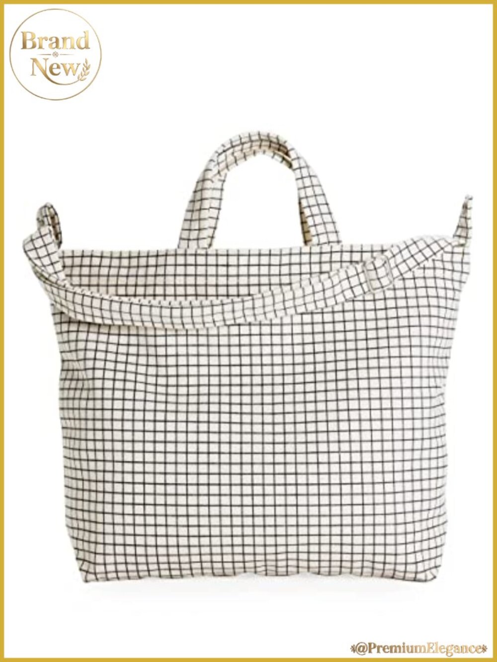 Recycled Cotton Canvas Tote Bag, Fits 15" Laptop, Machine Washable